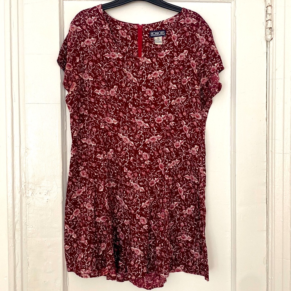 Vintage floral patterned romper